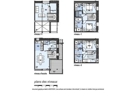Skiverleih Chalet Quadriplex 5 Zimmer 8 Personen (Augustine) - Le Hameau de Caseblanche - Saint Martin de Belleville - Plan