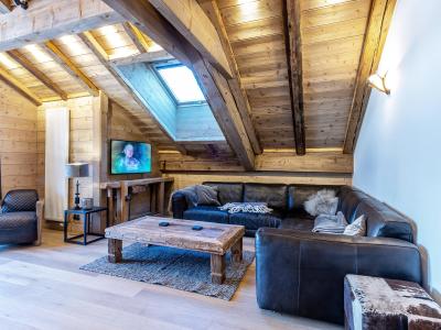 Ski verhuur Appartement 4 kamers 8 personen (A05) - Les Chalets du Gypse - Saint Martin de Belleville - Woonkamer