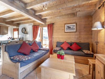 Ski verhuur Appartement 4 kamers mezzanine 10 personen (C16) - Les Chalets du Gypse - Saint Martin de Belleville - Woonkamer