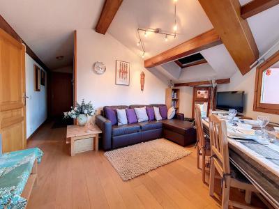 Ski verhuur Appartement 3 kamers 6 personen (B8) - Résidence Balcons de Tougnette - Saint Martin de Belleville - Woonkamer