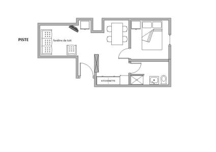 Location au ski Appartement 2 pièces 4 personnes (22) - Résidence Biolley - Saint Martin de Belleville - Plan