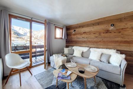 Rent in ski resort 3 room duplex apartment 6 people (F2) - Résidence Hors Piste - Saint Martin de Belleville - Living room