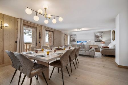 Rent in ski resort 5 room duplex apartment 10 people (A2) - Résidence le Naos - Saint Martin de Belleville - Living room