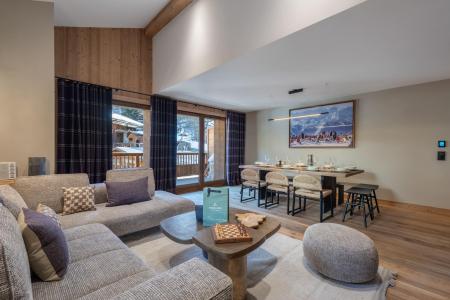 Skiverleih Triplex Wohnung 5 Zimmer 9 Personen - Résidence le Naos - Saint Martin de Belleville - Wohnzimmer