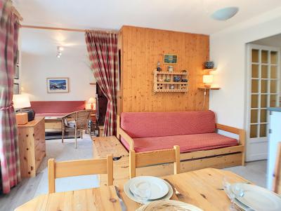 Skiverleih 2-Zimmer-Holzhütte für 6 Personen (B7) - Résidence les Murgers - Saint Martin de Belleville - Wohnzimmer