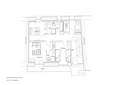 Rent in ski resort 5 room duplex apartment 8 people (CHCHARDO) - Résidence Villarenger - Saint Martin de Belleville - Plan