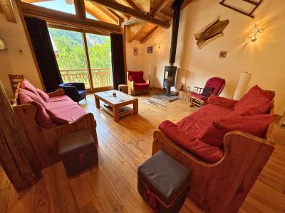 Ski verhuur Appartement duplex 5 kamers 8 personen (CHCHARDO) - Résidence Villarenger - Saint Martin de Belleville - Woonkamer