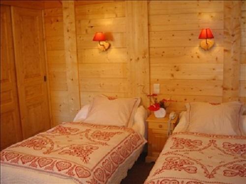 Location au ski Chambre Twin (Bains WC) - Hôtel les Glaciers - Samoëns - Chambre