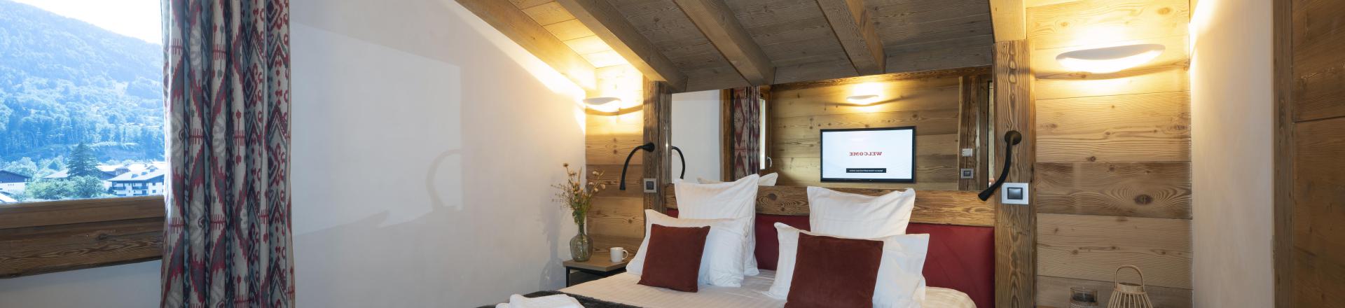 Rent in ski resort 3 room apartment 6 people - Résidence Alexane - Samoëns - Bedroom