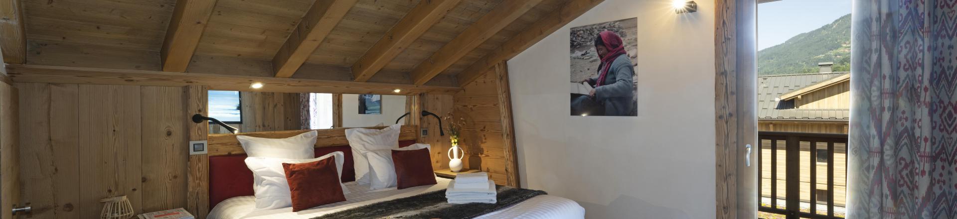 Rent in ski resort 5 room duplex apartment 10 people - Résidence Alexane - Samoëns - Bedroom