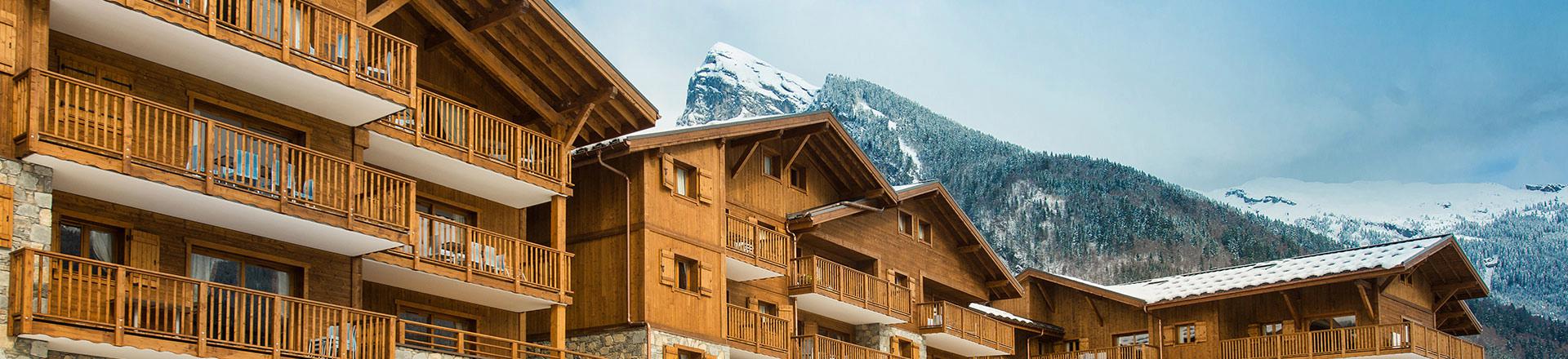 Skiverleih Résidence Boutique Les Chalets de Layssia - Samoëns - Draußen im Winter