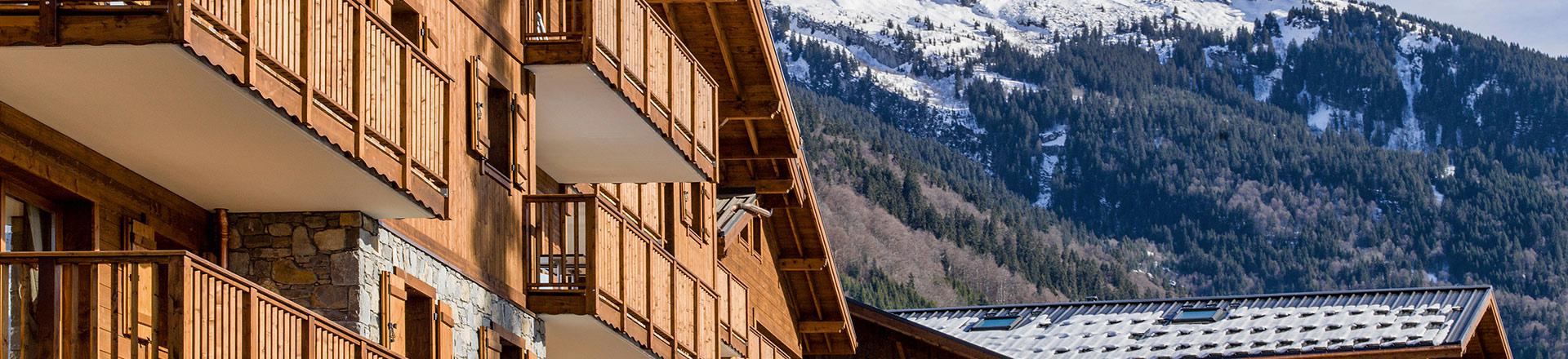 Skiverleih Résidence Boutique Les Chalets de Layssia - Samoëns - Draußen im Winter