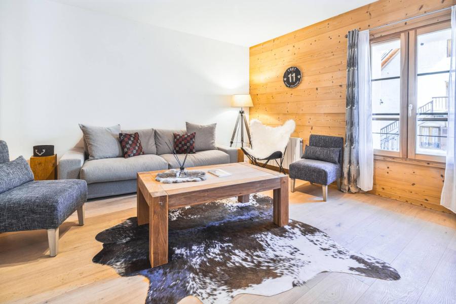 Ski verhuur Appartement 3 kamers 4 personen - Cerf Che - Serre Chevalier - Woonkamer