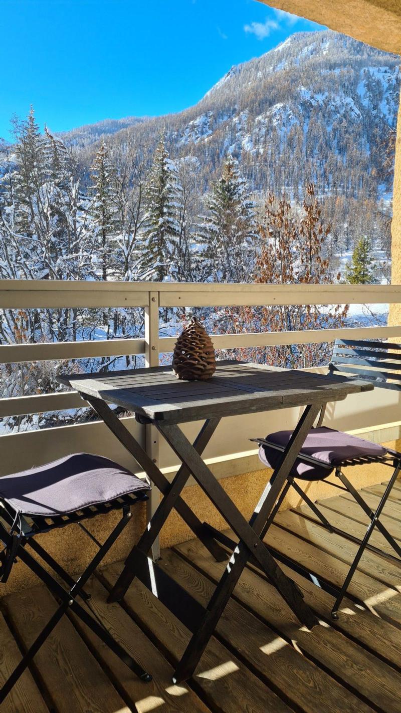 Ski verhuur Appartement 3 kamers 4 personen (201) - Jardin Alpin Benoite - Serre Chevalier - Balkon