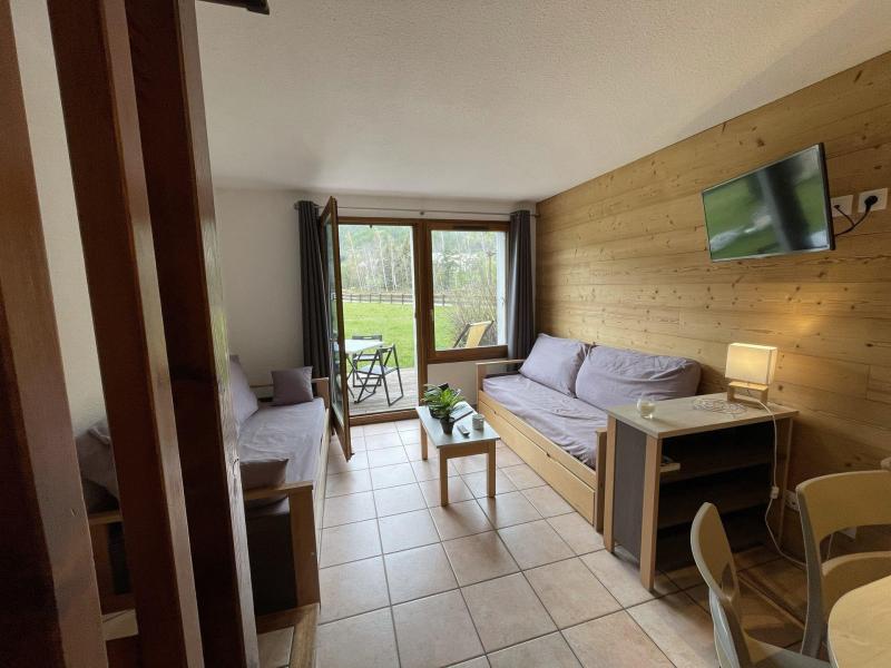 Rent in ski resort 3 room duplex chalet 6 people (22) - Les Chalets du Jardin Alpin - Serre Chevalier - Living room