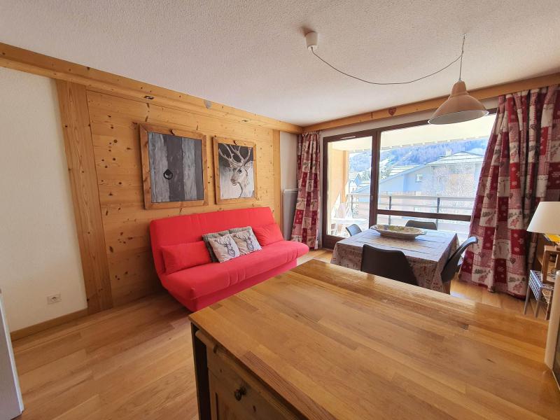 Ski verhuur Appartement 2 kamers 6 personen (307) - Les Chalets du Jardin Alpin Edelweiss - Serre Chevalier - Woonkamer