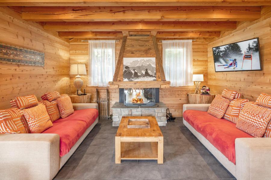 Ski verhuur Chalet triplex 9 kamers 9 personen (Marmotte 1) - MARMOTTANT - Serre Chevalier - Woonkamer