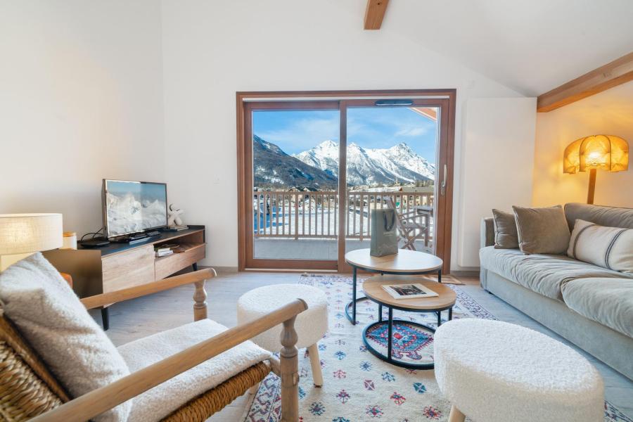 Rent in ski resort 4 room apartment 6 people (Le Malt C22) - Résidence Caeli - Serre Chevalier - Living room