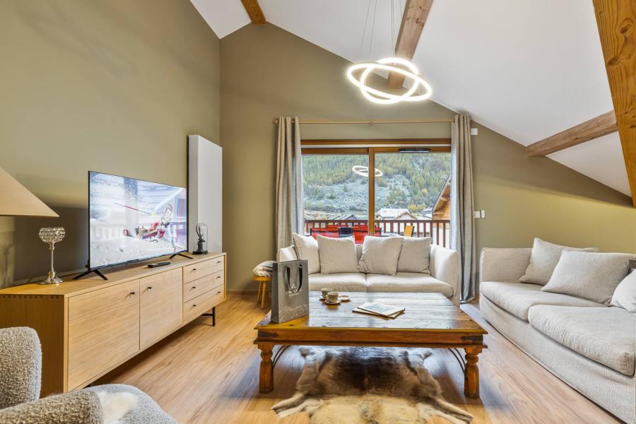 Skiverleih 4-Zimmer-Appartment für 6 Personen (Gariguette) - Résidence Caeli - Serre Chevalier - Wohnzimmer