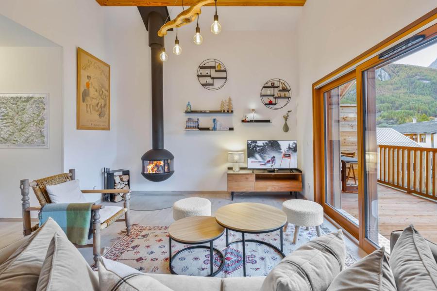 Ski verhuur Appartement 4 kamers 6 personen (Le Malt C22) - Résidence Caeli - Serre Chevalier - Woonkamer