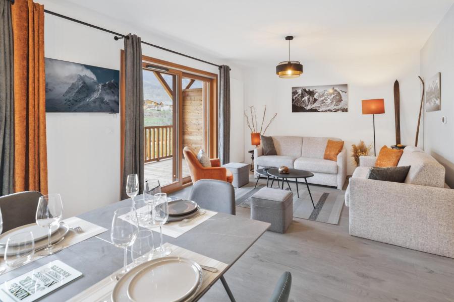 Ski verhuur Appartement duplex 4 kamers 8 personen (Le Cocon) - Résidence Caeli - Serre Chevalier - Woonkamer