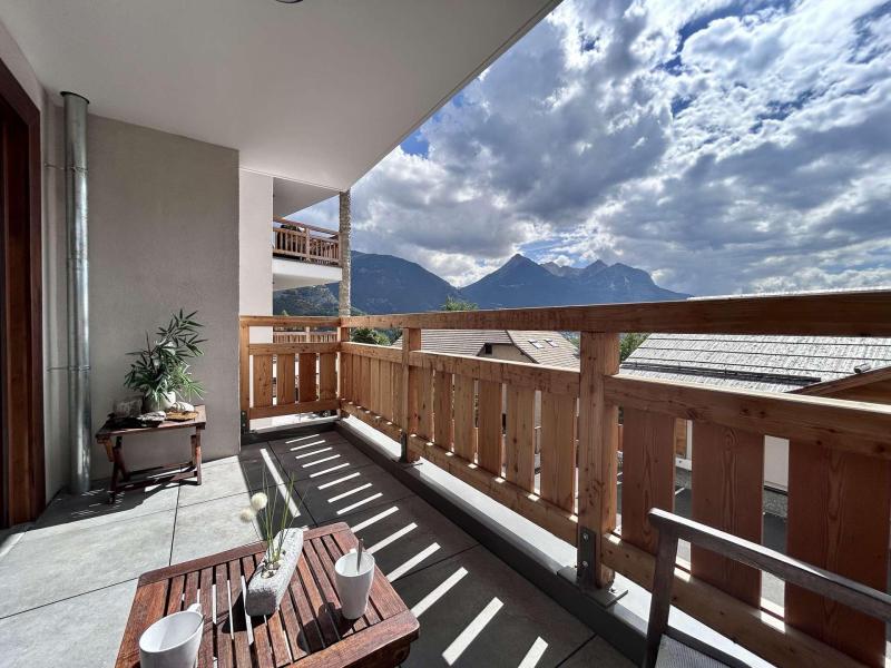 Skiverleih 3-Zimmer-Appartment für 4 Personen (Viggo) - Résidence Domaine des Grands Chalets - Serre Chevalier - Terrasse