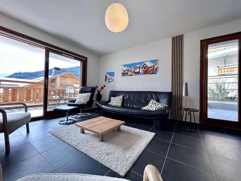 Skiverleih 3-Zimmer-Appartment für 4 Personen (Viggo) - Résidence Domaine des Grands Chalets - Serre Chevalier - Wohnzimmer