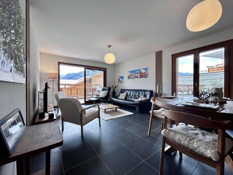 Ski verhuur Appartement 3 kamers 4 personen (Viggo) - Résidence Domaine des Grands Chalets - Serre Chevalier - Woonkamer