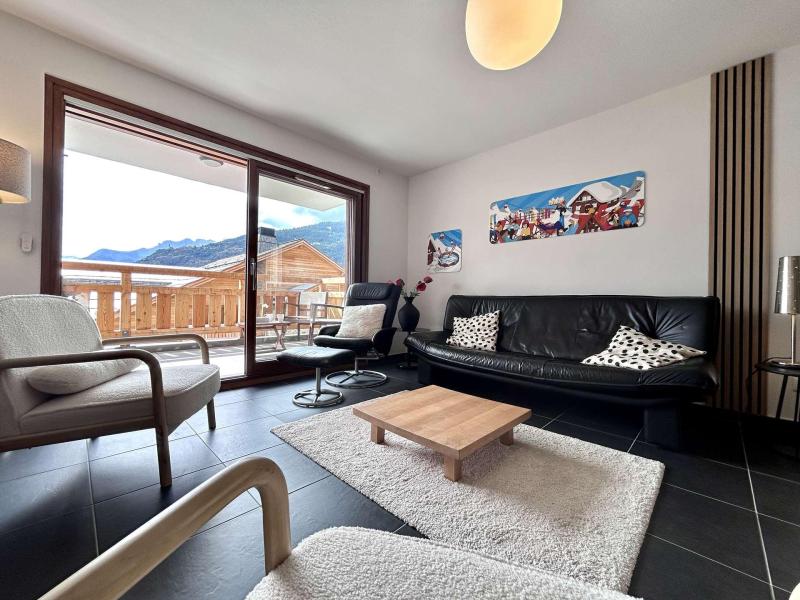 Ski verhuur Appartement 3 kamers 4 personen (Viggo) - Résidence Domaine des Grands Chalets - Serre Chevalier - Woonkamer