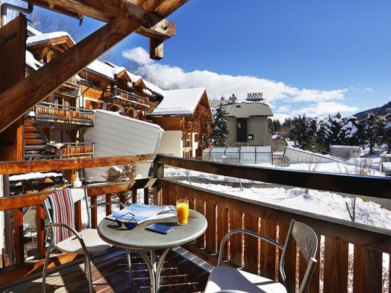 Soggiorno sugli sci Résidence l'Adret - Serre Chevalier - Balcone