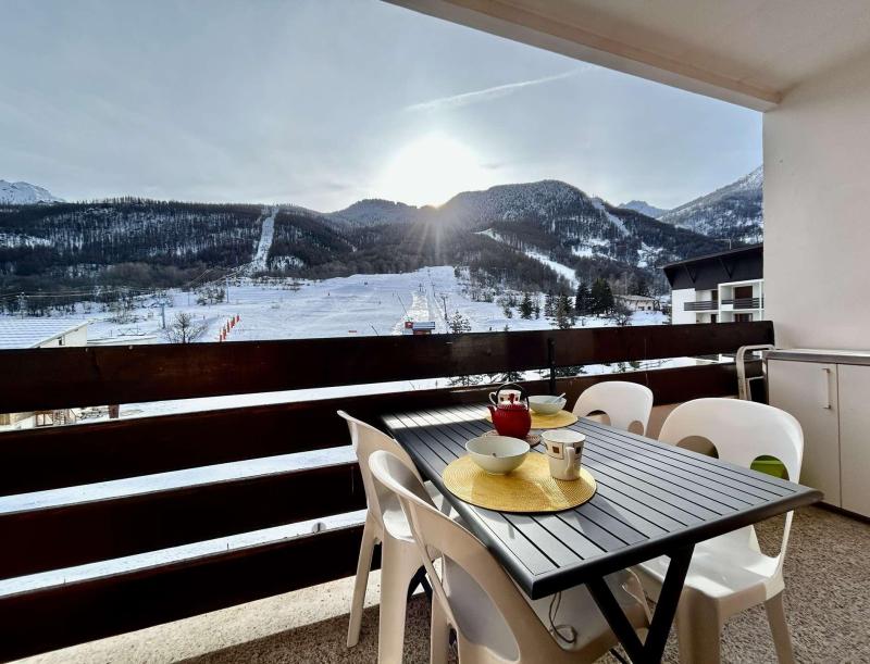 Skiverleih Studio Schlafnische 4 Personen (150-0400) - Résidence La Meije - Serre Chevalier - Balkon