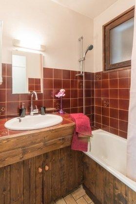 Location au ski Studio coin montagne 4 personnes (15) - Résidence le Clos de l'Etoile - Serre Chevalier - Salle de bain