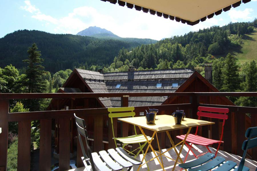 Alquiler al esquí Estudio -espacio montaña- para 4 personas (A012) - Résidence le Clos - Serre Chevalier - Terraza