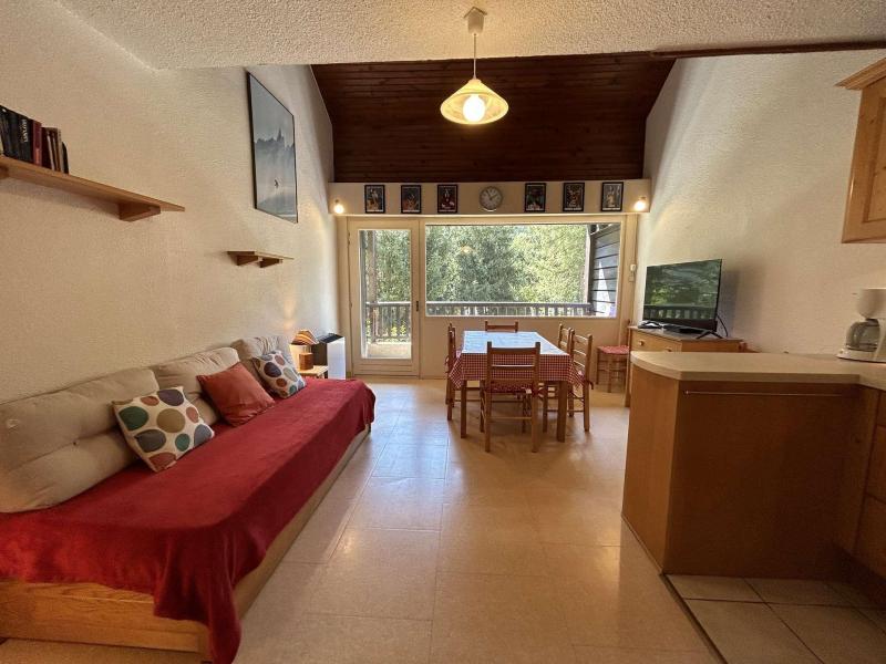 Ski verhuur Studio bergnis 6 personen (A012) - Résidence le Prarial - Serre Chevalier - Woonkamer