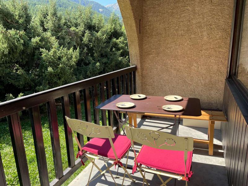 Ski verhuur Studio mezzanine 6 personen (B012) - Résidence le Prarial - Serre Chevalier - Balkon