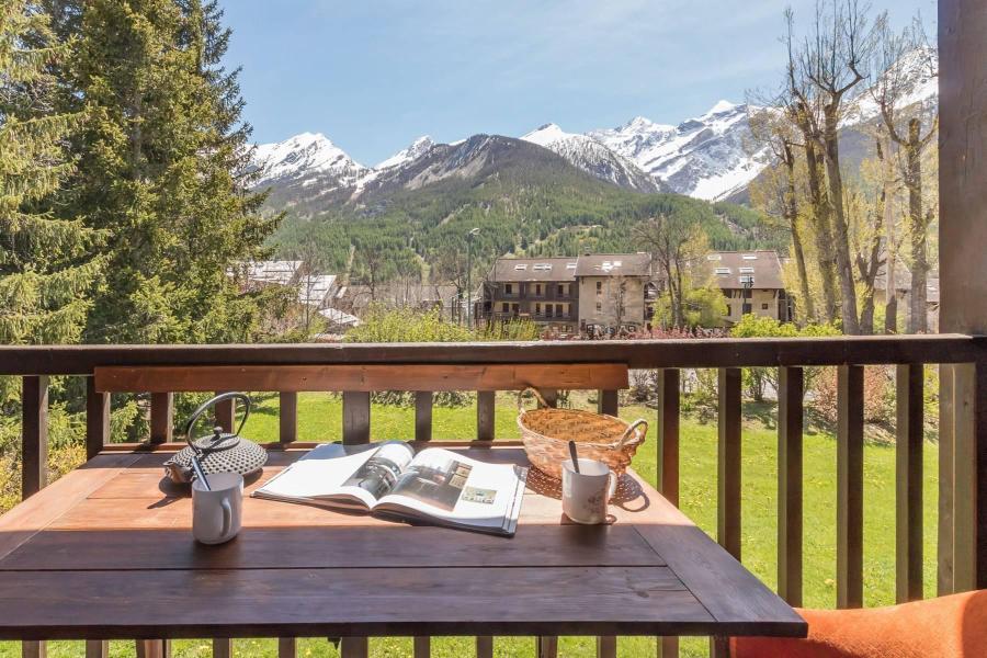 Skiverleih Wohnung 2 Mezzanine Zimmer 4 Leute (MOSER007) - Résidence le Pré des Fonts - Serre Chevalier - Terrasse