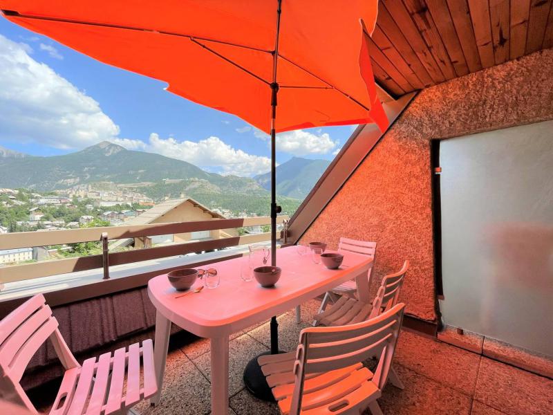 Ski verhuur Studio bergnis 4 personen (132) - Résidence les Balcons de Briançon C - Serre Chevalier - Terras