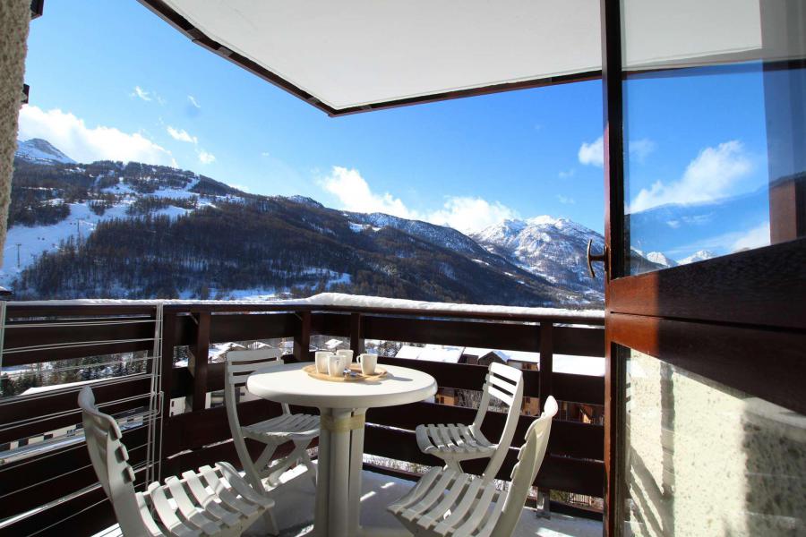 Rent in ski resort Studio cabin 4 people (3432) - Résidence les Mélèzes - Serre Chevalier - Balcony