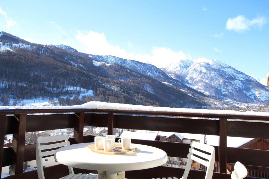 Ski verhuur Studio cabine 4 personen (3432) - Résidence les Mélèzes - Serre Chevalier - Terras