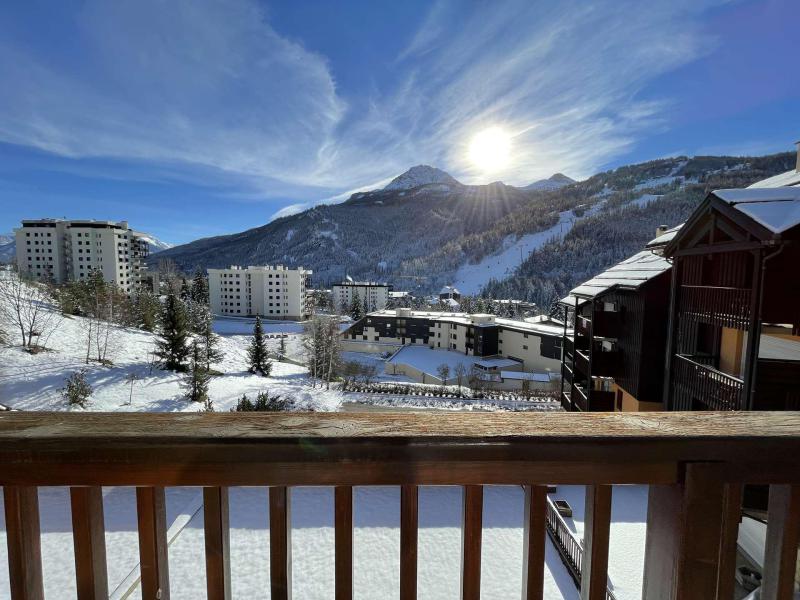 Wynajem na narty Apartament 3 pokojowy 6 osób (406) - Résidence les Peyronilles - Serre Chevalier - Taras