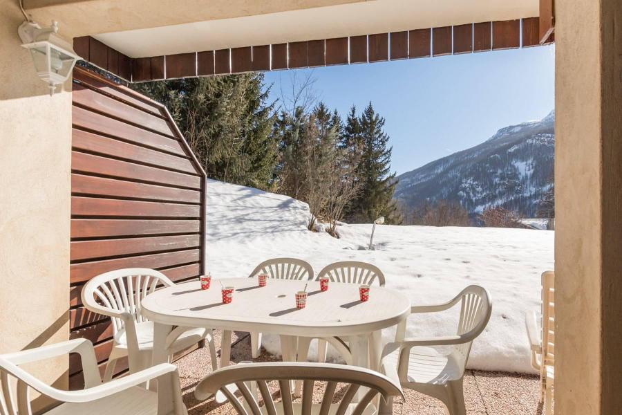 Ski verhuur Appartement 4 kamers 4-6 personen (001) - Résidence les Vergers de l'Adret - Serre Chevalier - Terras