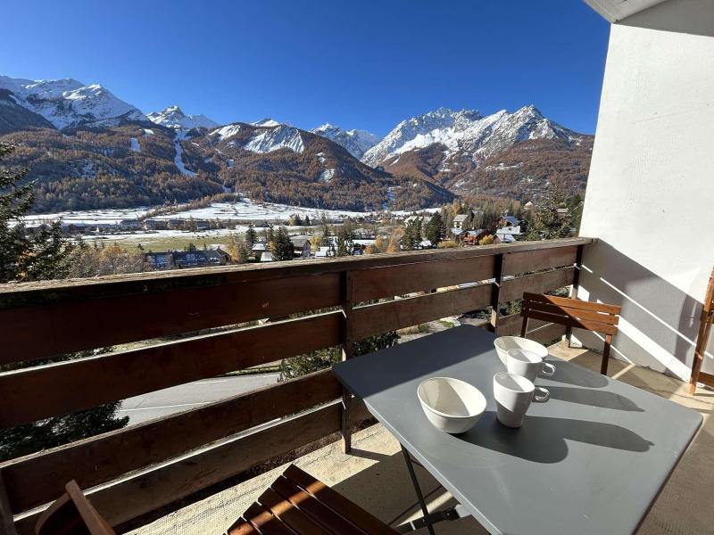 Alquiler al esquí Estudio rincón noche 4 personas (4300) - Résidence Pellenches - Serre Chevalier - Balcón