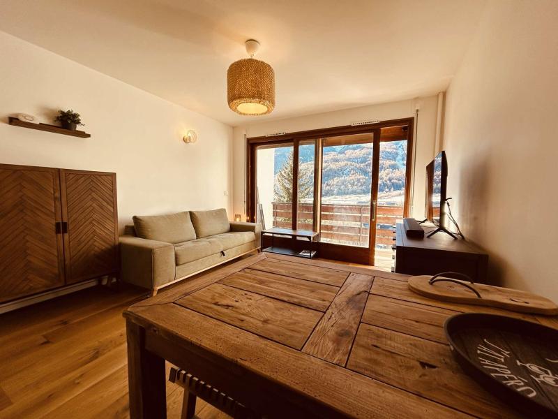 Ski verhuur Studio met slaapgedeelte 4 personen (4300) - Résidence Pellenches - Serre Chevalier - Woonkamer