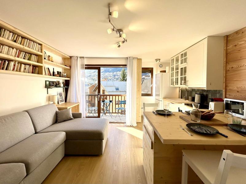 Ski verhuur Studio bergnis 4 personen (103) - Résidence Sainte Catherine - Serre Chevalier - Woonkamer