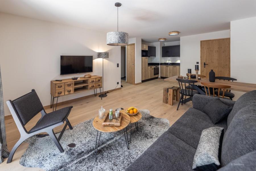 Skiverleih 2-Zimmer-Appartment für 4 Personen - Résidence Terresens Cristal Lodge - Serre Chevalier - Wohnzimmer