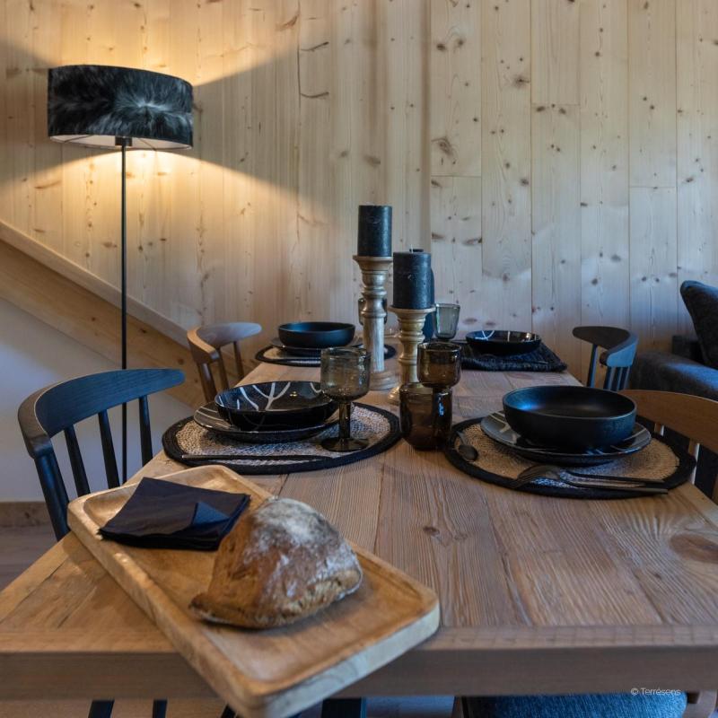 Skiverleih 2-Zimmer-Holzhütte für 6 Personen - Résidence Terresens Cristal Lodge - Serre Chevalier - Wohnzimmer