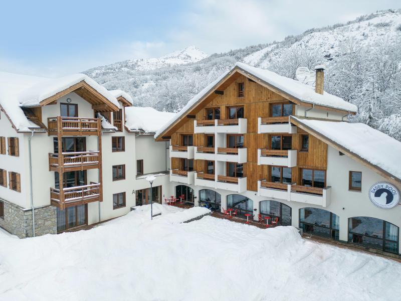 Location au ski Résidence Terresens Cristal Lodge - Serre Chevalier - Extérieur hiver