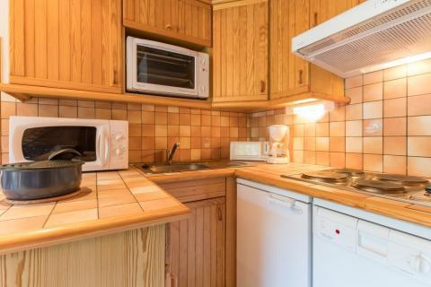 Location au ski Appartement 3 pièces 6 personnes (005) - Résidence Vallonpierre - Serre Chevalier - Kitchenette