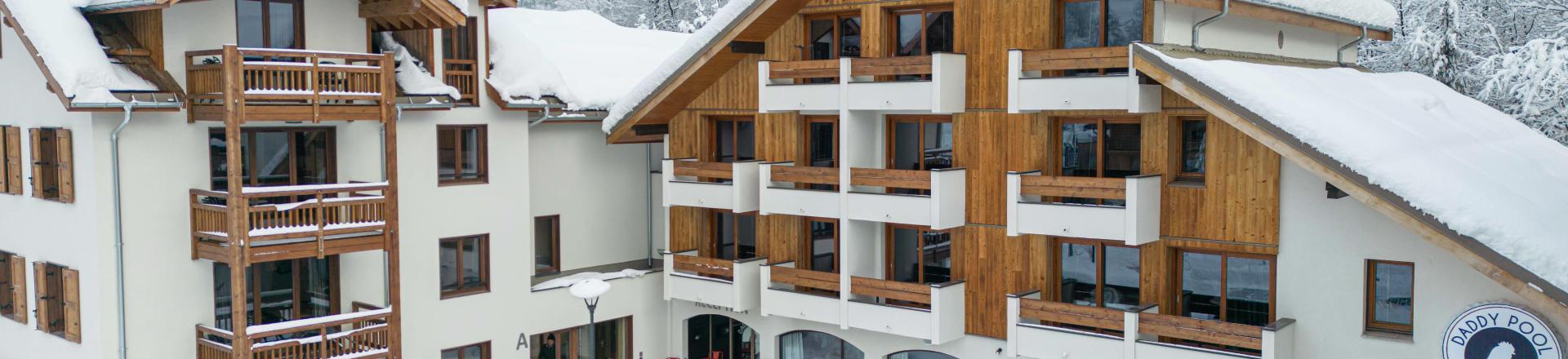 Location au ski Résidence Cristal Lodge - Serre Chevalier - Extérieur hiver