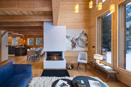 Skiverleih Triplex-Chalet 8 zimmer 10 Personnen - Chalet Dormillouse - Serre Chevalier - Wohnzimmer